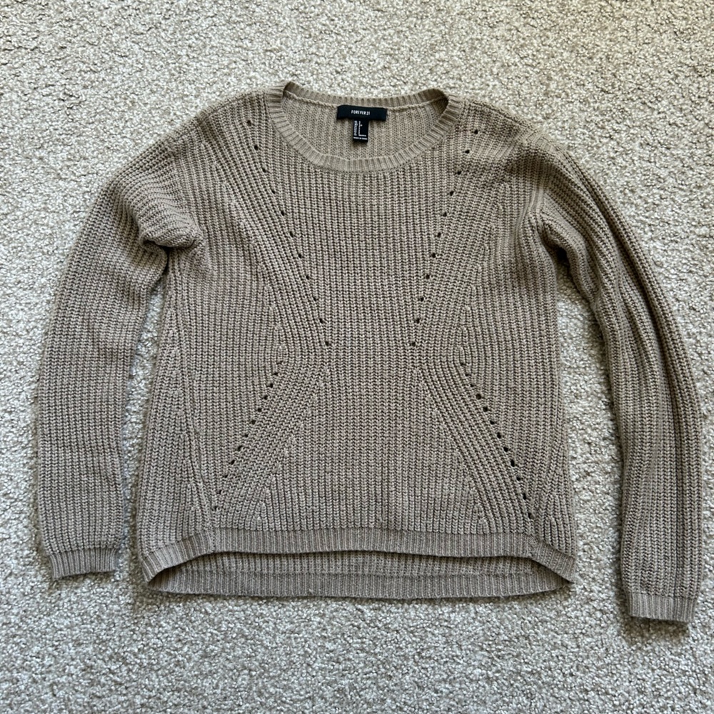 Forever 21 Tan Sweater